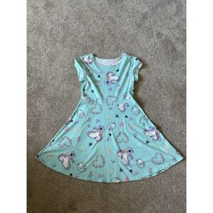 The Place Girls Llama Unicorn Dress Size XL 14 Super Cute Summer Dress